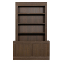 Hnedá knižnica z borovicového dreva 146x230 cm Yumi – BePureHome