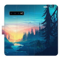 Flipové puzdro iSaprio - Magical Landscape - Samsung Galaxy S10