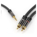 PREMIUMCORD kábel, Jack 3.5mm-2xCINCH M/M 5m