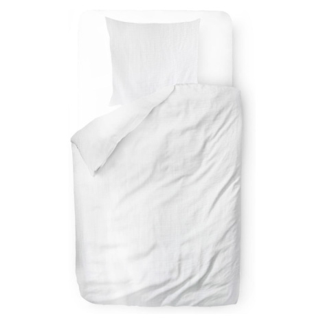 Biele mušelínové obliečky na jednolôžko 140x200 cm Plain Muslin – Butter Kings