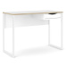 Biely pracovný stôl Tvilum Function Plus, 110 x 48 cm