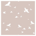 DEKORNIK Simple Birds Powder Pink - Tapeta