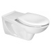 SAPHO - HANDICAP WC závesné predĺžené 37,5x73cm, Rimless, biela K670-002