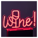 NEON VIBES LED Neónové svetlo s USB "Wine"