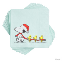 PEANUTS Papierové servítky Santa Snoopy