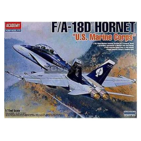 Model Kit letadlo 12422 - F/A 18D HORNET "US MARINES" (1:72)