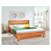 Masívna posteľ Maribo 2, 180x200, vr. roštu, bez matraca, višňa