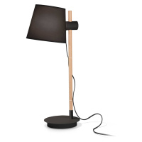 Ideal Lux Axel stolová lampa drevo čierna/prírodná