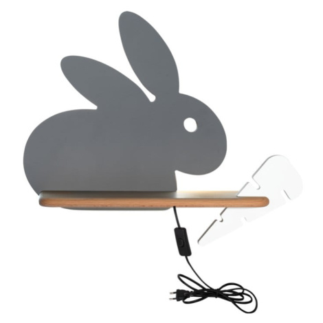 Sivé detské svietidlo Rabbit - Candellux Lighting