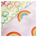Flanelová detská obliečka do postieľky 120x150 cm Rainbow Hearts – Catherine Lansfield