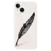 Odolné silikónové puzdro iSaprio - Writing By Feather - black - iPhone 15 Plus