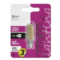 LED žiarovka Classic JC 4,5W E14 4500K (EMOS)