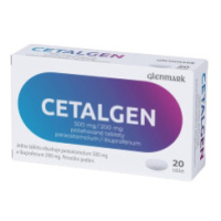 CETALGEN 500 mg/200 mg na bolesť 20 tabliet