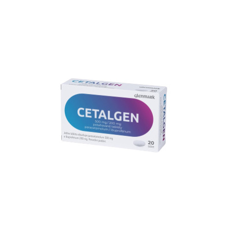 CETALGEN 500 mg/200 mg na bolesť 20 tabliet