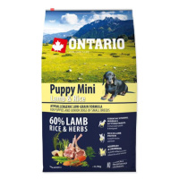 Krmivo Ontario Puppy Mini Lamb & Rice 6,5kg