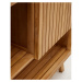 Nízka skrinka pod umývadlo z teakového dreva v prírodnej farbe 140x80 cm Kuveni – Kave Home