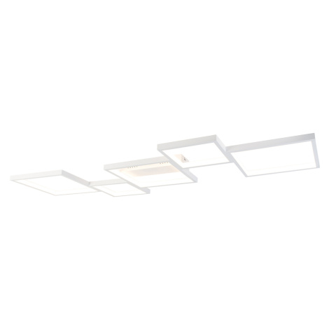 Stropné svietidlo biele vrátane LED 3 stupňové stmievateľné 5 svetiel - Lejo QAZQA