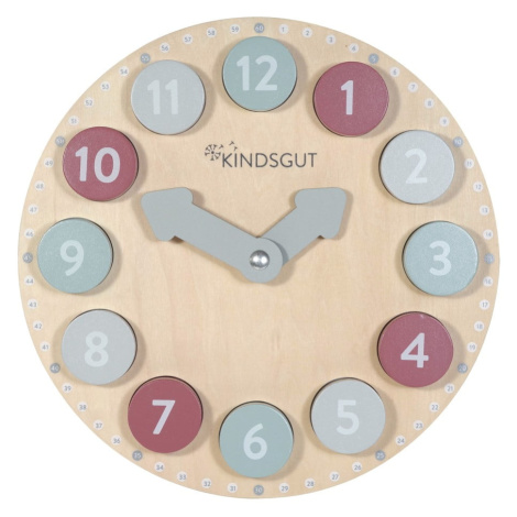 Drevené vkladacie puzzle Clock – Kindsgut