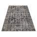 domtextilu.sk Kvalitný sivý koberec s motívom štvorcov 38610-181647
