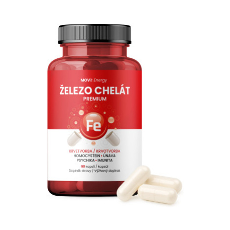 MOVit Energy Železo Chelát Premium 90 kapsúl