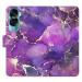 Flipové puzdro iSaprio - Purple Marble - Honor 90 Lite 5G