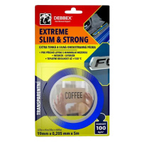 DEBBEX EXTREME SLIM&STRONG - Extra tenká a silná obojstranná páska 19mm x 0,2mm x 5m