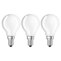 LED žiarovka E14 4W teplá biela 470 lm sada 3 ks
