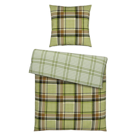 Novel OBOJSTRANNÁ POSTEĽNÁ BIELIZEŇ, renforcé, zelená, 155/220 cm