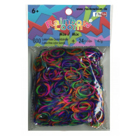 Rainbow Loom originálne gumičky pre deti strakatý mix 05998 transparentný