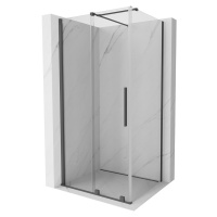 MEXEN/S - Velár sprchovací kút 150 x 100, transparent, grafit kartáčovaná 871-150-100-01-66