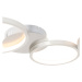 Stropné oceľové svietidlo vrátane LED 3-stupňové stmievateľné 3-svetlo - Pande