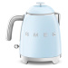 Svetlomodrá rýchlovarná kanvica z nehrdzavejúcej ocele 800 ml Retro Style – SMEG