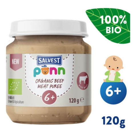 SALVEST Ponn BIO Hovädzie pyré (120 g)