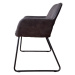 LuxD 21623 Dizajnová stolička Derrick, antik sivá