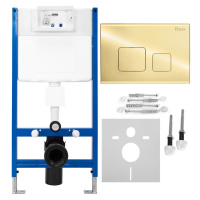 Podomietková sada WC REA F zlatá