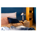 Béžová zamatová čalúnená dvojlôžková posteľ s úložným priestorom s roštom 160x200 cm Jade - Bobo