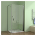 H K - Obdĺžnikový sprchovací kút MELODY D1 100x80 cm s jednokrídlovými dverami vrátane sprchovej