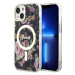 Kryt Guess iPhone 14 6.1" black hardcase Flower MagSafe (GUHMP14SHCFWSK)