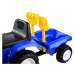 mamido  Detské odrážadlo traktor s vlečkou modré