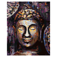 Diamantové maľovanie - BUDDHA VO FARBÁCH Rámovanie: vypnuté plátno na rám, Rozmer: 40x50 cm