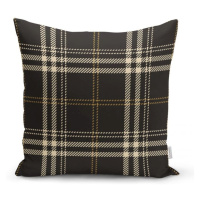 Čierno-béžová dekoratívna obliečka na vankúš Minimalist Cushion Covers Flannel, 45 x 45 cm