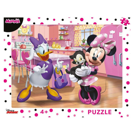 Dino Puzzle doskové Minnie ružová 40 dielikov