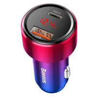 Nabíjačka do auta Baseus Magic Car Charger USB + USB-C QC 4.0  PD 45W (Red+Blue)