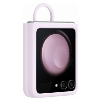 Samsung Silicone Case with Ring Z Flip 5, Lavender