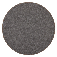 Kusový koberec Porto hnědý kruh - 200x200 (průměr) kruh cm Vopi koberce
