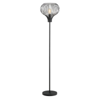 Stojacia lampa Aglio, výška 180 cm, čierna, kov