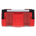 Kufr na nářadí TOPAPP 45,8 x 25,7 x 24,5 cm černo-červený