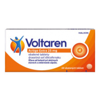 VOLTAREN Actigo extra 25 mg pre rýchlu úľavu od bolesti 20 tabliet