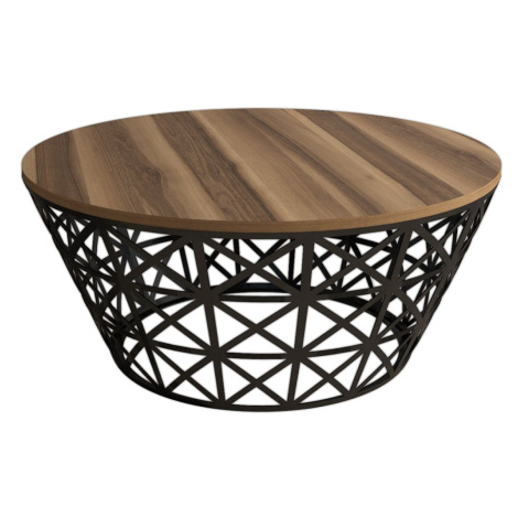Konferenční stolek Ferforje 90 cm ořech/černý Kalune Design
