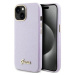 Kryt Guess GUHCP15SPGMCSL iPhone 15 6.1" lilac hardcase Glitter Glossy Script (GUHCP15SPGMCSL)